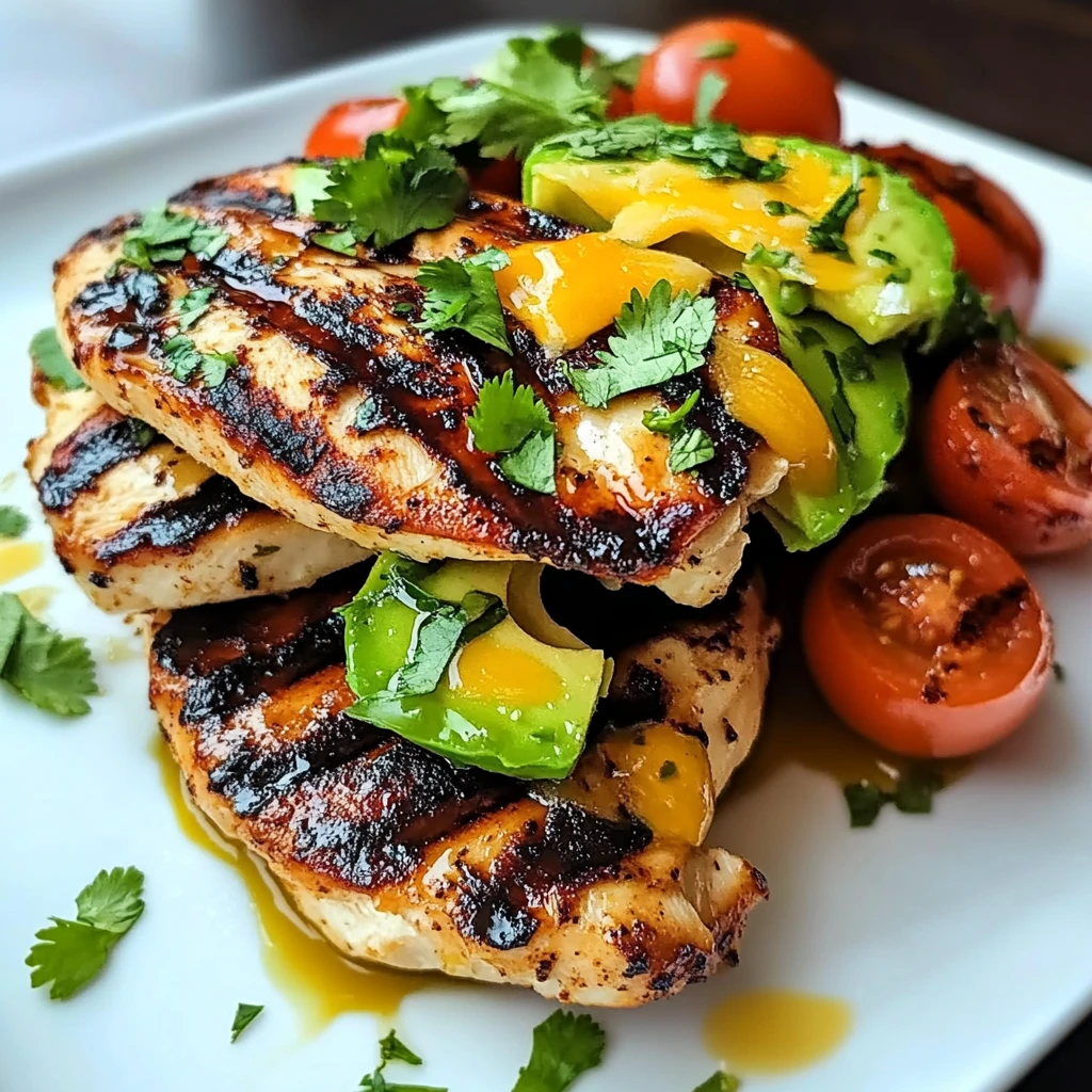 Enjoy Grilled California Avocado Chicken for a Flavorful Meal! 4 Grilled California Avocado Chicken 4 Servings Easy Delicious