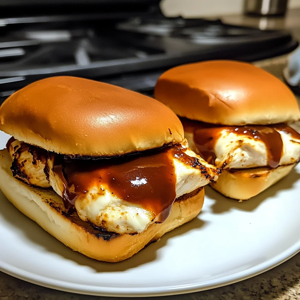 Savor the Best Grilled Mozzarella BBQ Chicken Sandwiches Today! 4 Grilled Mozzarella BBQ Chicken Sandwiches 4 Servings Easy Delicious