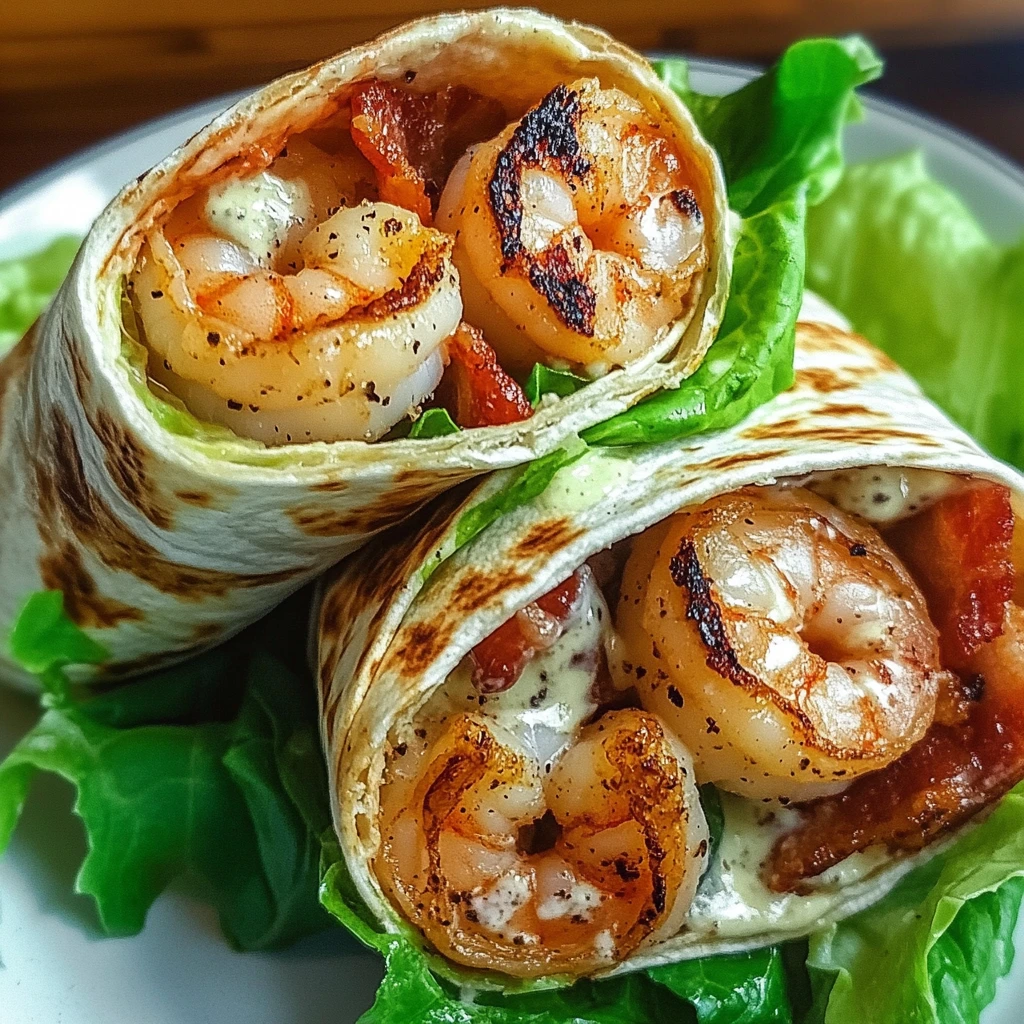 Discover the Best Grilled Shrimp Caesar Wraps Recipe Today! 4 Grilled Shrimp Caesar Wraps 4 Servings Ultimate Delicious