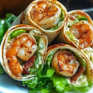 Grilled Shrimp Caesar Wraps 4 Servings Ultimate Delicious