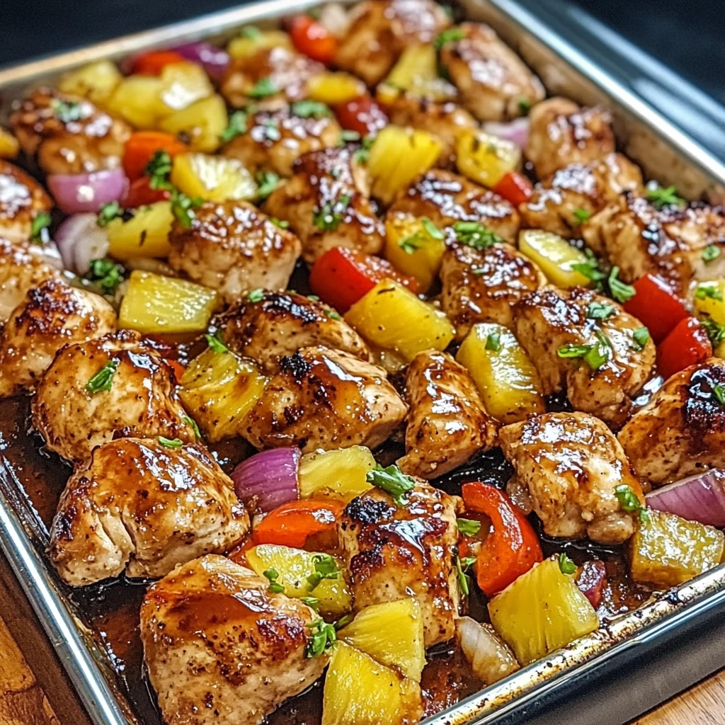 Hawaiian Chicken Sheet Pan 25 Minutes Easy Delicious