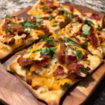 Indulge in Loaded Bacon Cheddar Chicken Parmesan Flatbreads Today! 5 Loaded Bacon Cheddar Chicken Parmesan Flatbreads - 30 Minutes Awesome Delicious
