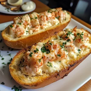 Lobster-Stuffed Garlic Bread Boats 4 Servings Ultimate Delicious