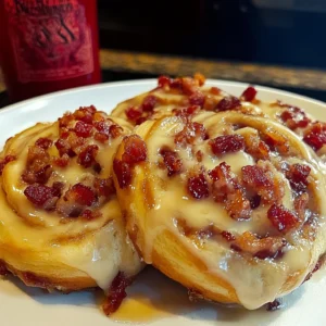 Maple Bacon Cinnamon Rolls 4 Servings Ultimate Delicious