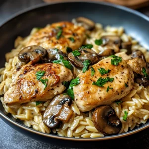 Marsala Chicken Orzo 30 Minutes Ultimate Delicious