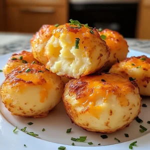 Mashed Potato Cheese Puffs 4 Servings Easy Delicious