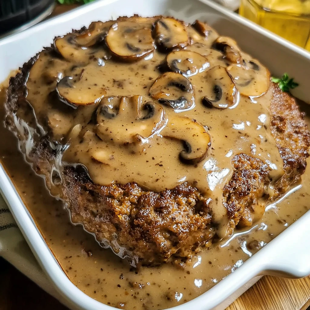 Meatloaf with Mushroom Gravy 50 Minutes Perfectly Delicious