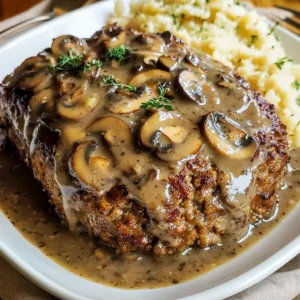 Meatloaf with Mushroom Gravy 50 Minutes Perfectly Delicious