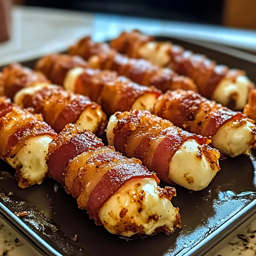 Nashville Hot Bacon Wrapped Mozzarella Sticks 6 Ingredients Supreme Delicious 4 Nashville Hot Bacon Wrapped Mozzarella Sticks 6 Ingredients Supreme Delicious
