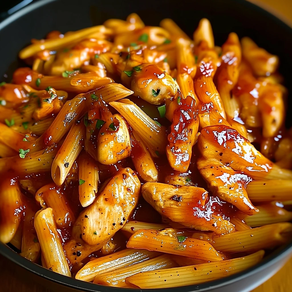 One-Pan Tangy Honey BBQ Chicken Penne 30 Minutes Easy Delicious
