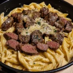 Discover the One-Pot Creamy Spicy Garlic Butter Steak & Pasta Recipe You’ll Love 5 One-Pot Creamy Spicy Garlic Butter Steak & Pasta 30 Minutes Easy Delicious