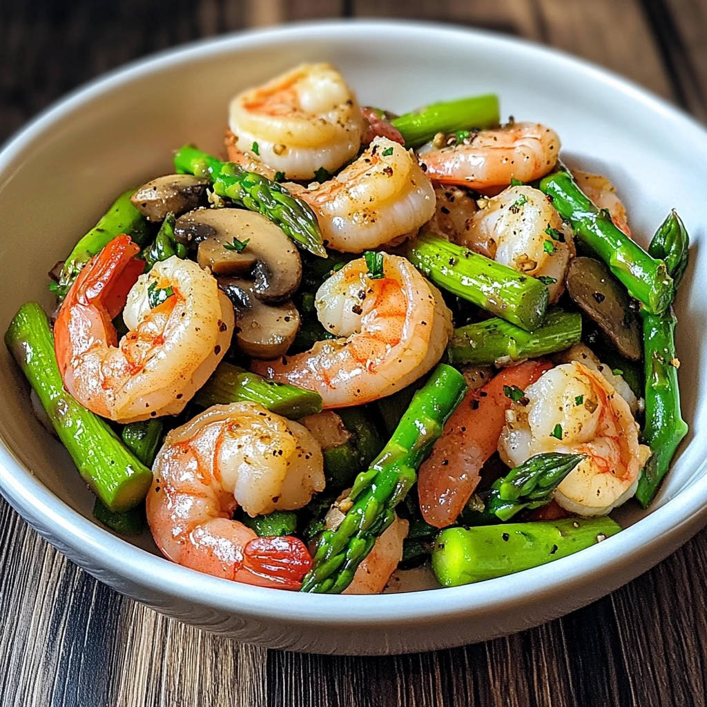 Create a Flavor-Packed Shrimp and Asparagus Stir-Fry Today! 4 Shrimp and Asparagus Stir-Fry 5 Steps Quick Delicious