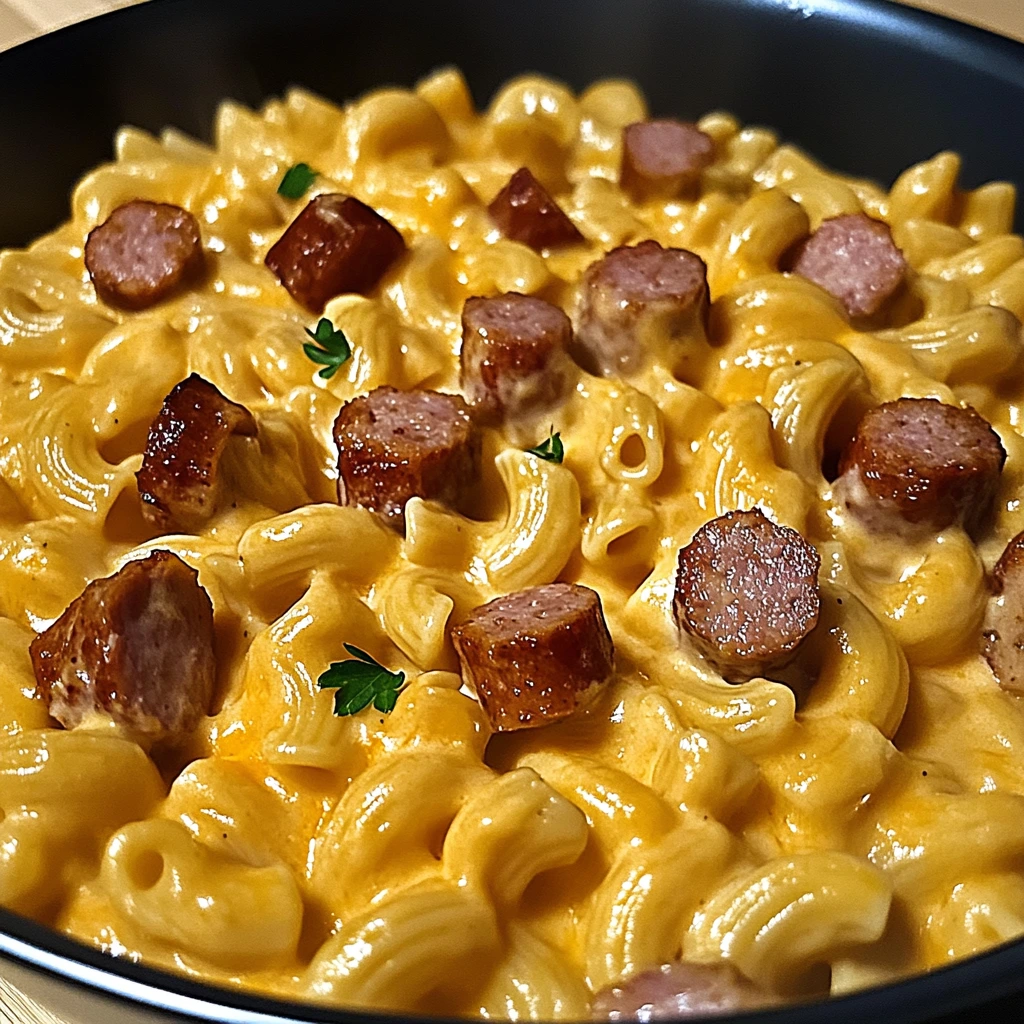 Indulge in Smoked Sausage Mac and Cheese for Dinner Tonight! 4 Smoked Sausage Mac and Cheese 6 Ingredients Easy Delicious