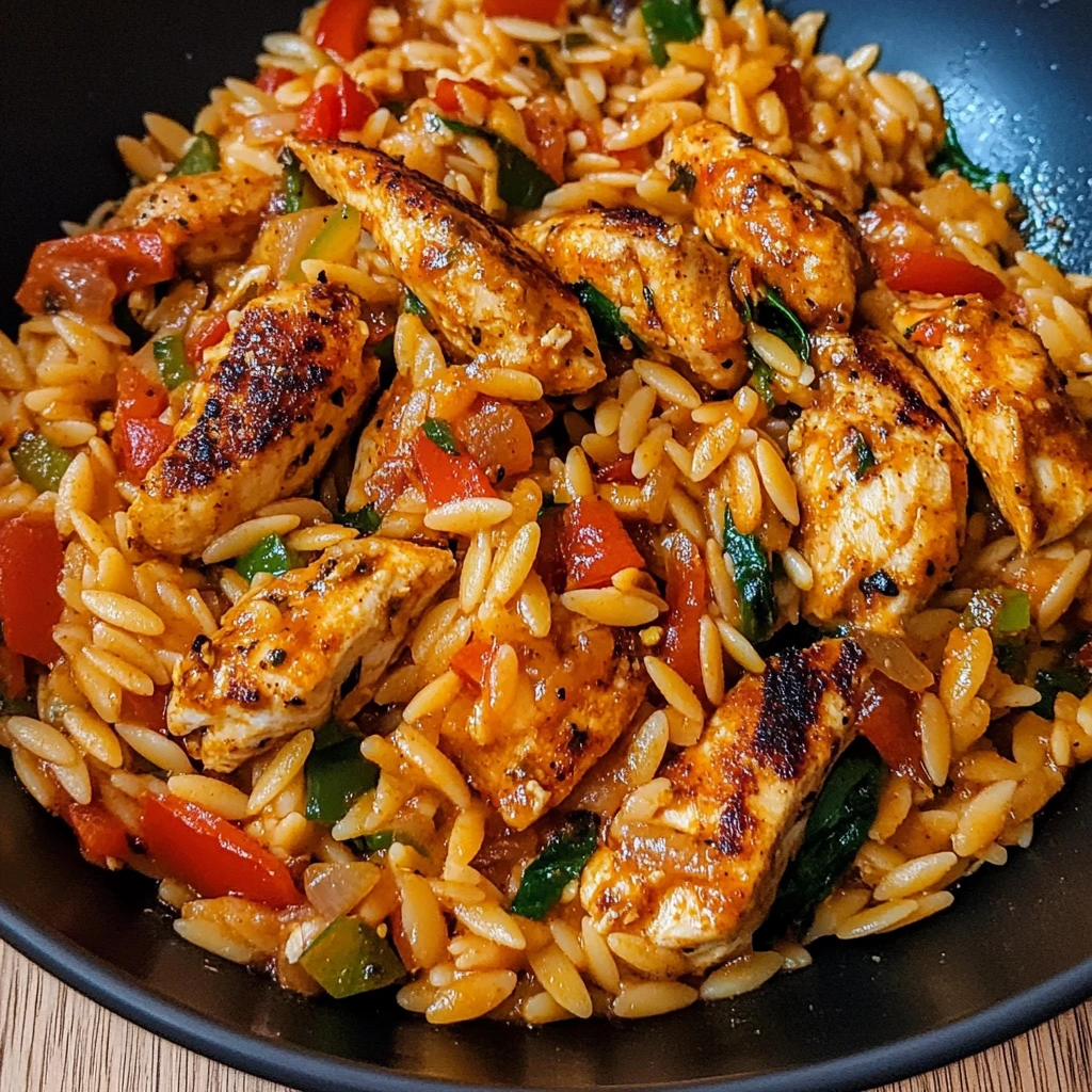 Spicy Cajun Chicken Orzo 30 Minutes Ultimate Delicious
