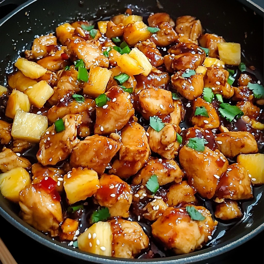 Indulge in Sticky Pineapple Chicken for a Quick, Delicious Meal! 4 Sticky Pineapple Chicken 30 Minutes Easy Delicious
