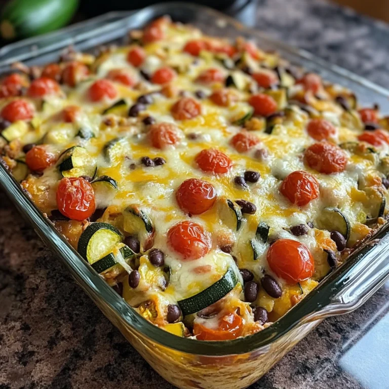 Tex-Mex Zucchini Bake 7 Ingredients Easy Delicious
