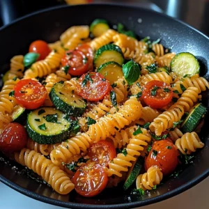 Tomato Zucchini Pasta 4 Servings Easy Delicious