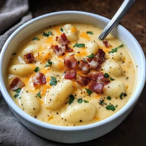 Bacon Cheddar Gnocchi Soup 30 Minutes Easy Delicious