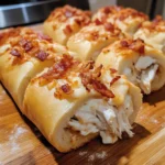 Indulge in Bacon Chicken Alfredo Garlic Bread Bombs Today! 5 Bacon Chicken Alfredo Garlic Bread Bombs 20 Minutes Easy Delicious