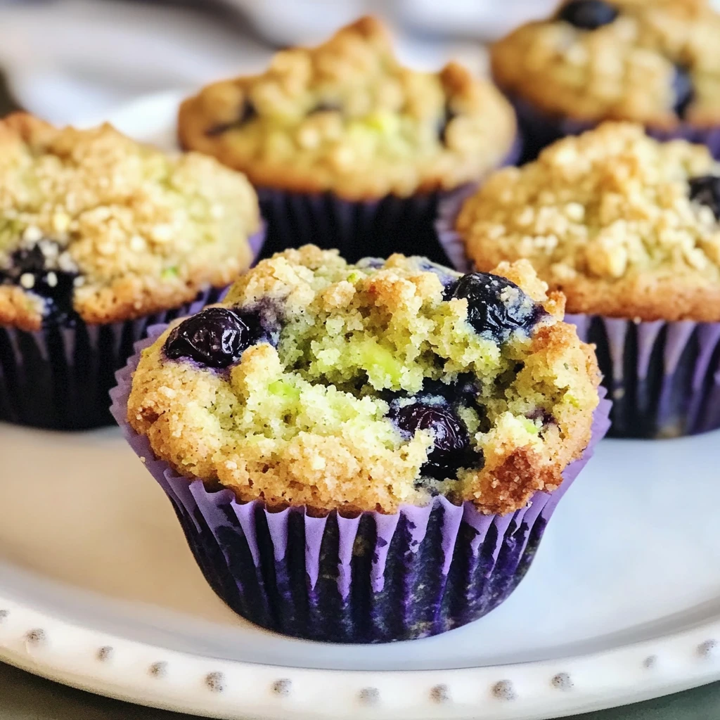 Bake Irresistible Blueberry Zucchini Muffins in Just 30 Minutes! 4 Blueberry Zucchini Muffins 30 Minutes Perfect Delicious