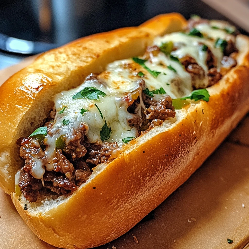 Make Amazing Cheesesteak Stuffed Garlic Bread in Just 5 Steps! 4 Try this Cheesesteak Stuffed Garlic Bread! It's easy to make and perfect for a tasty meal. Get the recipe now!