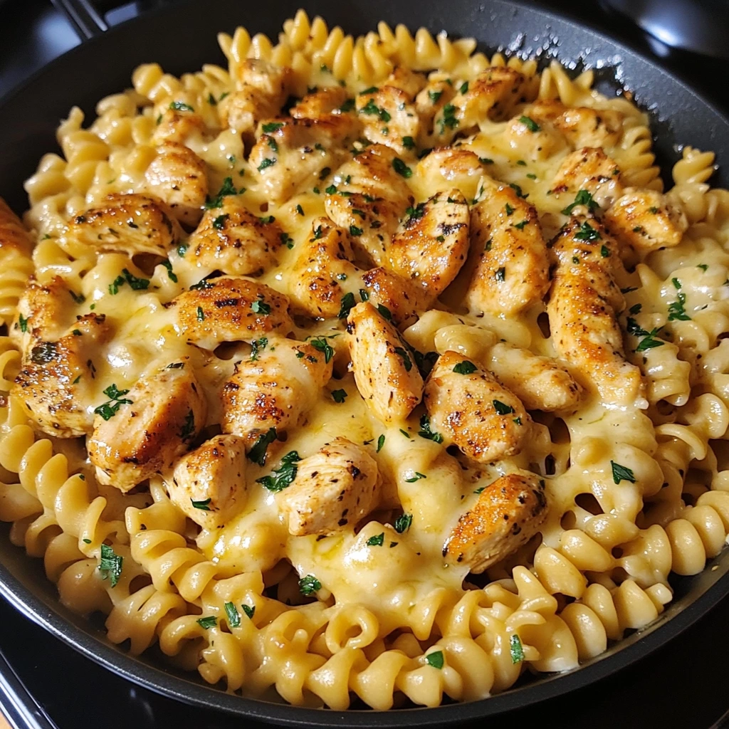 Cheesy Cajun Garlic Chicken Rotini Skillet 30 Minutes Easy Delicious