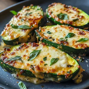 Cheesy Garlic Zucchini Steaks 4 Servings Ultimate Delicious