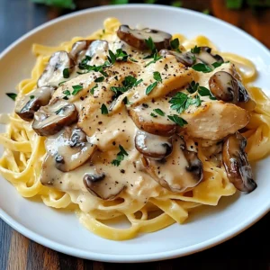 Chicken Mushroom Alfredo 5 Steps Ultimate Delicious