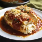 Indulge in Chicken Parmesan Stuffed with Cream Cheese Today! 5 Chicken Parmesan Stuffed with Cream Cheese 4 Servings Awesome Delicious