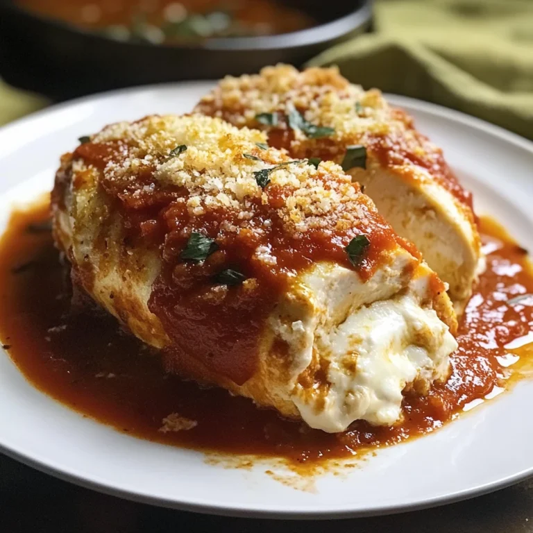 Chicken Parmesan Stuffed with Cream Cheese 4 Servings Awesome Delicious