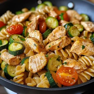 Chicken Zucchini Pasta Skillet 30 Minutes Quick Delicious
