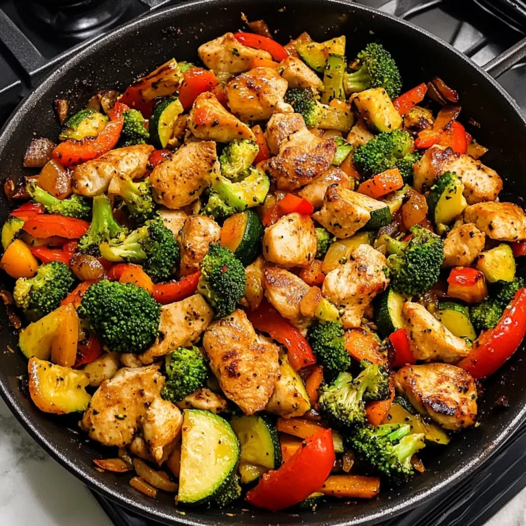Chicken and Vegetables Skillet 30 Minutes Easy Delicious