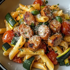 Cozy Chicken Sausage Pasta with Garden Veggies: 30 Minutes Easy Delicious