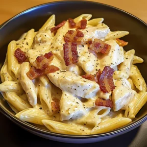 Creamy Bacon Ranch Chicken Pasta 30 Minutes Awesome Delicious