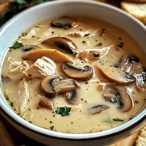 Creamy Rotisserie Chicken Mushroom Soup 30 Minutes Easy Delicious