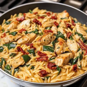 Creamy Tuscan Chicken Orzo 30 Minutes Easy Delicious