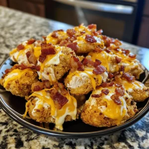 Crispy Monster Bacon Chicken Cheese Bowl Bites 30 Minutes Ultimate Delicious