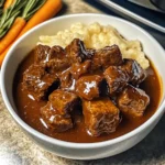 Savor the Comfort of Crock Pot Beef Tips and Gravy Tonight! 5 Crock Pot Beef Tips and Gravy 4 Servings Easy Delicious