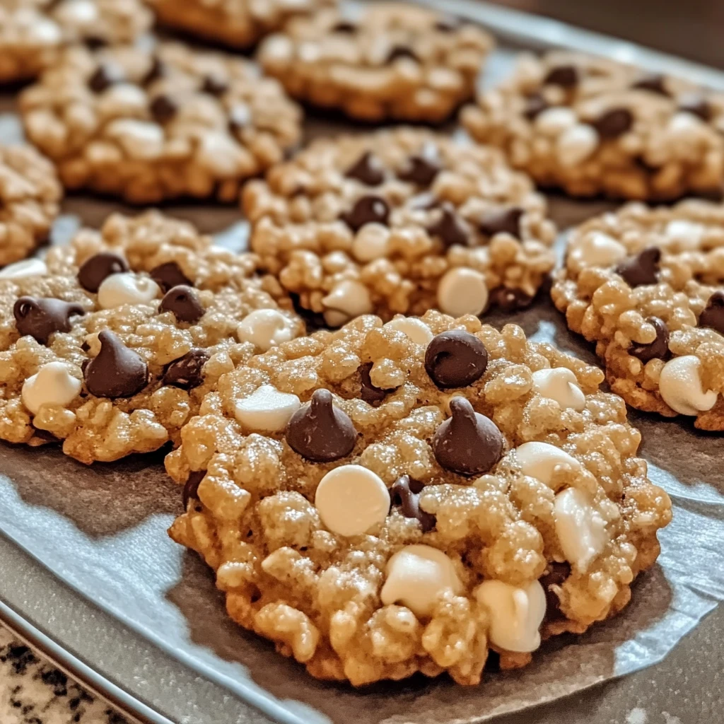 Bake Irresistible Crunchy Chocolate Chip Rice Krispie Cookies Today! 4 Crunchy Chocolate Chip Rice Krispie Cookies 10 Minutes Easy Delicious