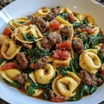 Garlic Butter Beef and Spinach Tortellini 30 Minutes Easy Delicious