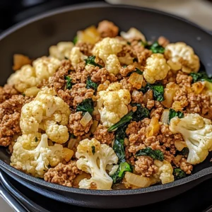 Garlic Butter Ground Turkey with Cauliflower Skillet 30 Minutes Easy Delicious