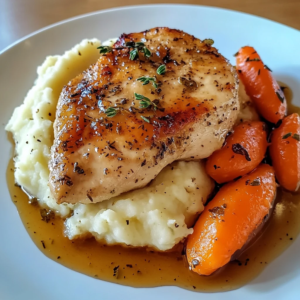Savor the Flavor of Garlic Herb Chicken with Mashed Potatoes and Glazed Carrots 4 Garlic Herb Chicken 4 Servings Perfectly Delicious