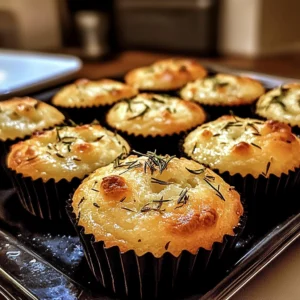 Golden Crust Garlic Rosemary Focaccia Muffins - 5 Steps Ultimate Delicious