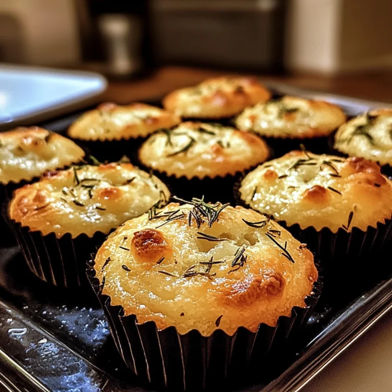Golden Crust Garlic Rosemary Focaccia Muffins - 5 Steps Ultimate Delicious