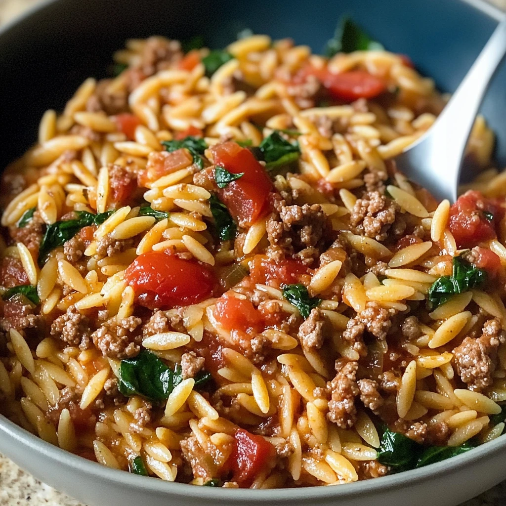 Savor the Comfort of Ground Beef Orzo in Just 30 Minutes! 4 Ground Beef Orzo 30 Minutes Easy Delicious