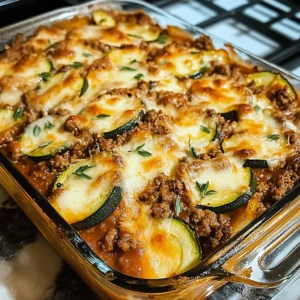 Ground Beef Zucchini Casserole 5 Steps Amazing