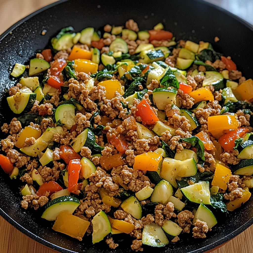 Whip Up a Delicious Ground Turkey and Zucchini Skillet in 30 Minutes! 4 Enjoy this Ground Turkey and Zucchini Skillet! Quick, healthy, and delicious. Try this one-skillet meal today!