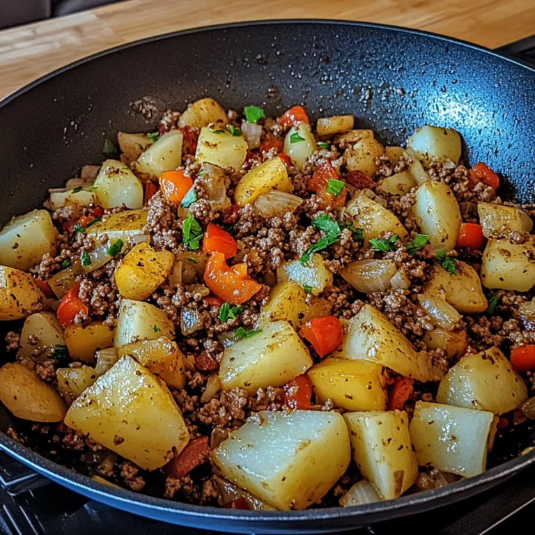 Hamburger Hash 5 Ingredients Easy Delicious