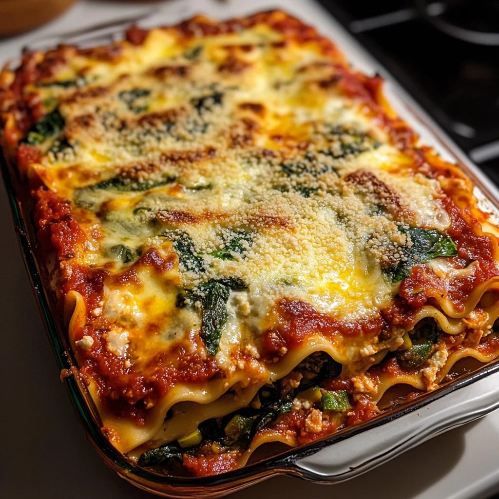 Experience the Best Hearty Baked Italian Vegetable Lasagna Today! 4 Hearty Baked Italian Vegetable Lasagna 4 Servings Awesome Delicious