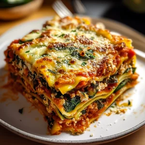 Hearty Baked Italian Vegetable Lasagna 4 Servings Awesome Delicious